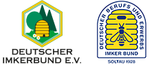 Logos der Vereine Deutscher Imkerbund und Deutscher Berufsimkerbund